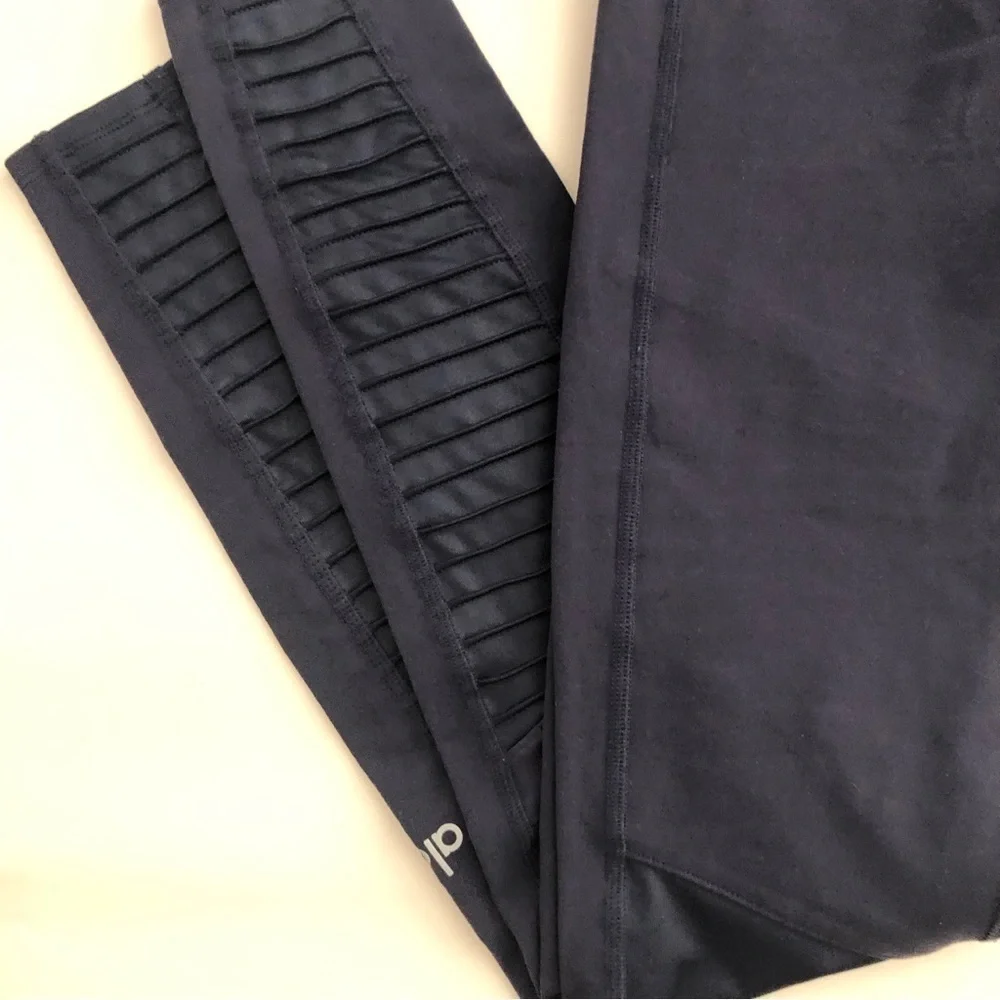 Alo YOGA High-Waist Moto Sport Leggings with Mesh Panels
